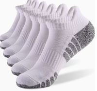 Chaussettes de course en coton pour hommes, forme bateau, épaisses, antidérapantes, absorbant l'humidité, respirantes, confortables, tricotées, pour l'été et l'exercice