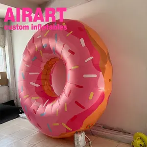 A6 Nieuw Ontwerp Opblaasbare Donut/Luchtgeblazen Donut Speelgoed/Opgeblazen Dessert Ballon