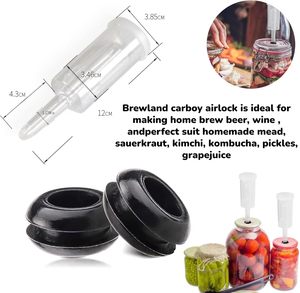 Kits de brassage <span class=keywords><strong>maison</strong></span> <span class=keywords><strong>pour</strong></span> vin et <span class=keywords><strong>bière</strong></span>, avec seau de brassage, valve de fermeture, sas de fermentation en plastique - Product Image 3