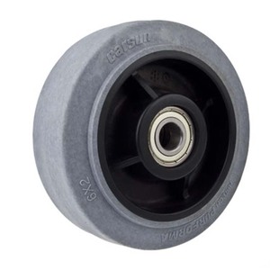 कार 5 इंच भारी शुल्क चालनात्मक एंटीस्टैटिक ठोस टीपीआर और रबर कैस्टर पहियों के साथ शॉक अवशोषण और <span class=keywords><strong>1</strong></span> वर्ष की वारंटी - Product Image 4