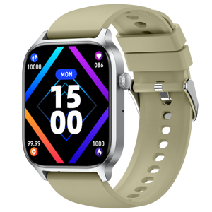 Montre connectée de sport Tracker <span class=keywords><strong>Y7</strong></span> avec assistant vocal IA, suivi multisports, moniteur de fréquence cardiaque, étanche IP68, boîtier en alliage, autonomie de 4 jours - Product Image 1