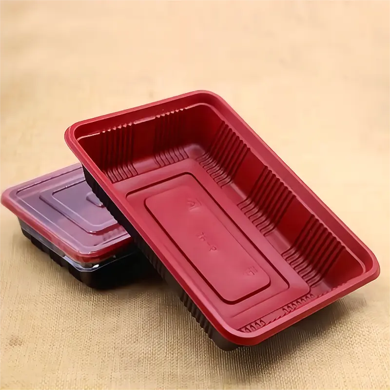 Wholesale Disposable plastic tray Customizable household gift fruit food plastic serving tray
