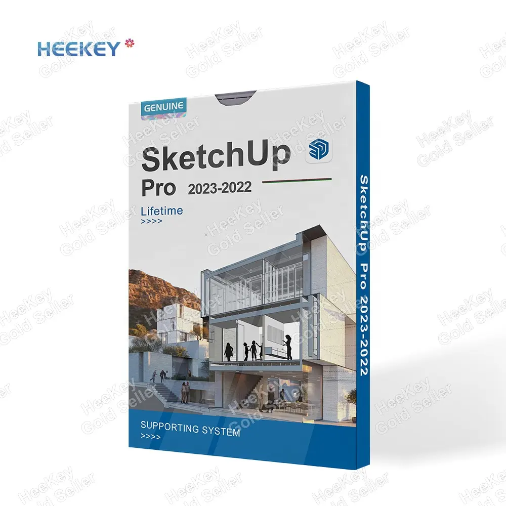 SketchUp Pro Lifetime 2023/2022 Mac/PC従来のCAD 3Dモデルの作成ソフトウェアメール配信