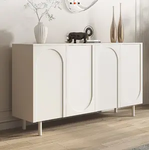 Modern living room furniture high density board accent cabinet coat and hat room stainless steel storage buffet cabinet