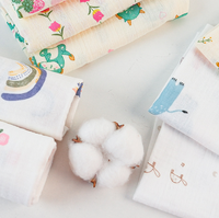 Tissu piqué en pur coton de classe A, tissu crêpe double couche, adapté aux enveloppes pour bébés, aux serviettes de bain, aux couvertures et aux pyjamas