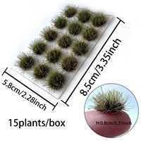 Herbe en touffes de 8 mm pour modèles HO et N, pour maquettes ferroviaires, dioramas architecturaux, micro-paysages et fournitures de décors DIY
