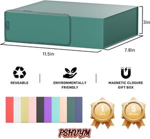 Cajas de Regalo Personalizadas con Logotipo, Papel Reciclado de Alta Gama, Embalaje de Cartón Corrugado, Caja Plegable para Cosméticos - Product Image 5