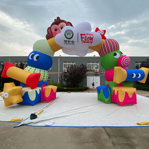 قوس دخول قابل للنفخ مخصص للفعاليات الخارجية، مصنوع من قماش أكسفورد، على شكل قرد، للإعلانات والعروض - Product Image 2