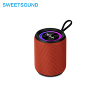 Nuevo Altavoz con Radio FM, Luces RGB, Woofer Estéreo, Inalámbrico, Bluetooth, con Revestimiento de Tela