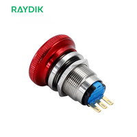 Saklar Darurat Tombol Tekan Jamur Logam Tahan Air 22mm
