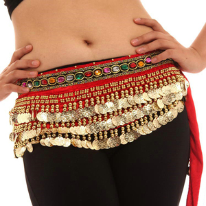 Pañuelo <span class=keywords><strong>de</strong></span> Cadera <span class=keywords><strong>para</strong></span> Danza del Vientre Cinturón Tribal Gitano con Monedas <span class=keywords><strong>para</strong></span> Halloween Accesorio <span class=keywords><strong>de</strong></span> <span class=keywords><strong>Disfraz</strong></span> - Product Image 5