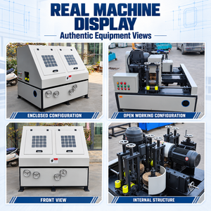 Máquina Automática para Pulir Tubos Cuadrados para Marcos de Puertas Metálicas con Eliminación de Óxido Multicabezal y Limpieza de Superficies - Product Image 4
