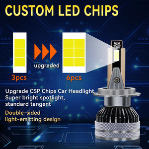 थोक ऑटो H4 कार के नेतृत्व में हेडलाइट बल्ब कैंबस चिप h1 h7 h11 hb3 9005 hb4 9006 ड्राइविंग लाइट के साथ हेडलैंप - Product Image 4