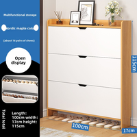 Armoire de vidage Ultra-mince modèle de ménage nouveau Hit placard d'entrée Simple porte moderne derrière armoire de rangement étagère à chaussures