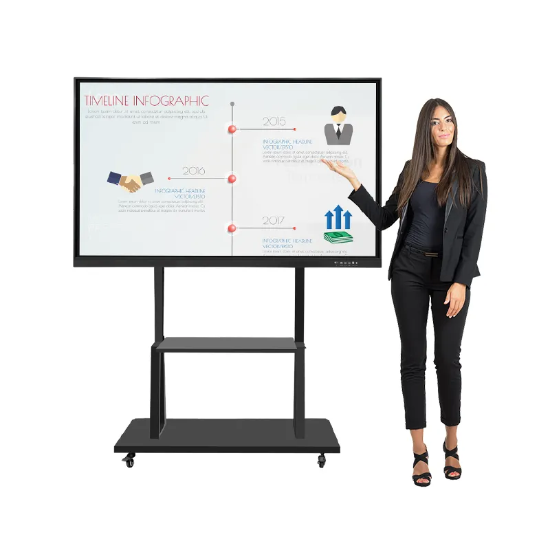 interactive panel IFPD 20 points touch screen pen or finger smart interactive whiteboard 65 75 86 98 inch smart classroom board