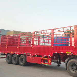 <span class=keywords><strong>Nouvelle</strong></span> semi-remorque à ridelles Hstar 3 ou 4 essieux, 30, 50 ou 60 tonnes, pour transport de marchandises et de bétail - Product Image 2