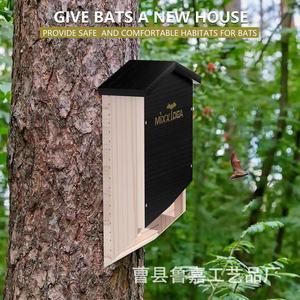 Mixxidea Casa para Murciélagos de Madera para Montar en Árbol, Refugio Exterior de Madera Sólida para Murciélagos, Hábitat de Vida Silvestre para Jardín - Product Image 4