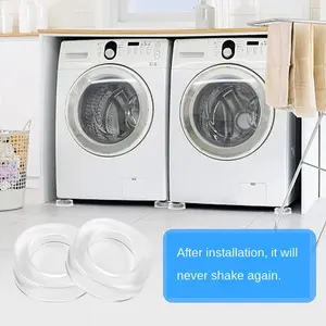 Tappetino per lavatrice antiscivolo trasparente, fornitura diretta in fabbrica universale fisso assorbimento degli urti rumore bagno wc forniture - Product Image 5