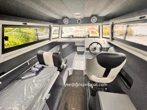 <span class=keywords><strong>Bateau</strong></span> de pêche en aluminium de 9m Easy Craft, <span class=keywords><strong>bateau</strong></span> de pêche à fond en V profond avec ponton et salle de toilette séparée - Product Image 3