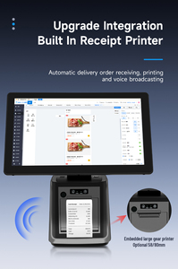 15.6 inch Màn hình kép <span class=keywords><strong>POS</strong></span> Tiền mặt đăng ký 50/80 mét máy in máy quét mã vạch cho cửa hàng bán lẻ siêu thị <span class=keywords><strong>POS</strong></span> thiết bị đầu cuối - Product Image 4