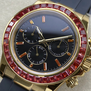 Top-quality round ruby-set luxurious men's watch with multi-functional <b>automatic</b> waterproof mechanical movement - Product Image 1