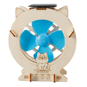 Kit de bricolage OKYN-G6795 : Ventilateur en bois à énergie solaire, expérience scientifique éducative, activité STEM, jouet - Product Image 1