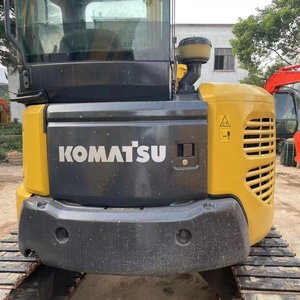 Excavadora pequeña usada original de Japón, marca Komatsu pc55 pc55mr con orugas de caucho para proyectos agrícolas y urbanos. - Product Image 6