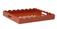 Plateaux de service en acrylique de qualité supérieure, best-sellers, artisanat, vente en gros, plateau en acrylique décoratif en forme de coquille Saint-Jacques pour table basse