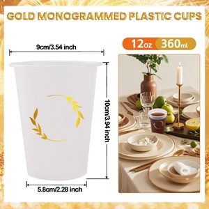 Gobelets flexibles givrés incassables avec impression numérique couleur personnalisée pour cadeaux de mariage - Product Image 3