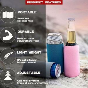 Funda de neopreno personalizada para botella de 12 oz con logo, para sublimación, para latas delgadas, termos y botellas de cerveza - Product Image 4