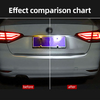 VW Golf 4 5 6 7 Eos Lupo için yeni Beetle Passat CC Polo Polo LED plaka aydınlatma ışığı meclisi
