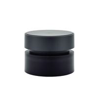 Pot en plastique mat double couche en PP de 80 grammes avec couvercle à vis, couleur contrastée personnalisée, pour le stockage quotidien de beurre corporel et de soins de la peau