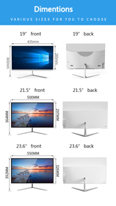 21.5 "22 pouces Core I3 I5 I7 512G pas cher <span class=keywords><strong>Aio</strong></span> Business Gaming ordinateur de bureau monobloc Barebone tout en un Pc Gamer - Product Image 6