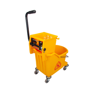 Grand seau durable de balai à franges nouveau PP industriel 33L avec <span class=keywords><strong>essoreuse</strong></span> et roues - Product Image 3