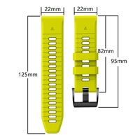 Montre Silicone Double Couleurs à Dégagement Rapide 22mm 26mm pour Garmin Fenix7x/7xpro/6x/5x Fenix7/7pro/6