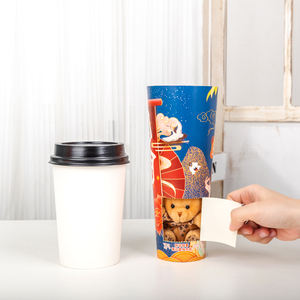 LOKYO Tazze di Carta Personalizzate Popolari a Doppia Parete con Sorpresa Misteriosa, 16oz 24oz, Tazze da Caffè Usa e Getta in Confezione Cieca - Product Image 1