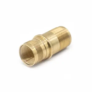 High Quality Custom Precision Brass Fittings CNC Machining Brass Threaded Pipe Fittings CNC Turning Parts