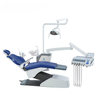 Fauteuil dentaire complet avec capteur, éclairage LED, visualiseur de radiographie intégré, moteur DC silencieux 24V, équipement de traitement dentaire