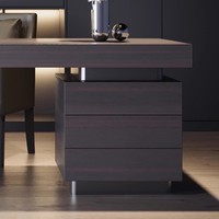 Bureau d'étude en bois mobile de luxe minimaliste italien, design haut de gamme, bureau d'ordinateur/d'écriture pour maison moderne, bureau de direction