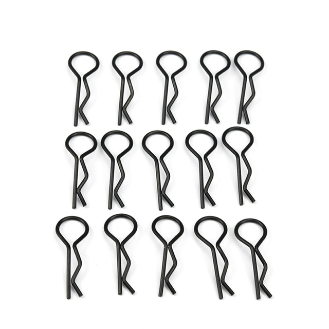 RC Car Parts 1/10 1/8 Cars Shell Body Clips Pins Housing Latch R Buckles Stainless Steel Bend Body Clips