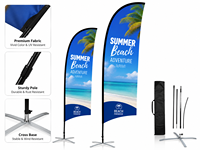 Drapeau à plumes imprimé sur mesure, publicité extérieure, drapeau de plage, drapeau promotionnel pour les événements sportifs