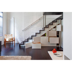 Armoire de conception intelligente sur mesure <span class=keywords><strong>sous</strong></span> l'escalier Rangement sur mesure Maximiser l'espace Chambre irrégulière Armoire sur mesure de qualité supérieure - Product Image 5