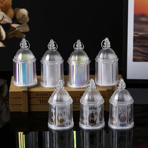 Pequeña Lámpara de Cristal LED con Forma de Vela, Linterna Árabe para el Festival del Medio Oriente, Eid Mubarak, Luz de Vela LED, Adornos Festivos para el Hogar - Product Image 4