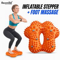 Máquina de step inflable para ejercicios diarios, herramienta de bienestar para interiores con puntos de contacto elevados