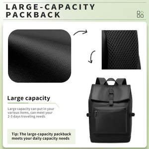 Nuovo Zaino Multifunzionale di Grande Capacità in Denim e Poliestere Impermeabile per Uomini, Studenti di <span class=keywords><strong>Scuola</strong></span> <span class=keywords><strong>Media</strong></span> e Università, Casual - Product Image 3