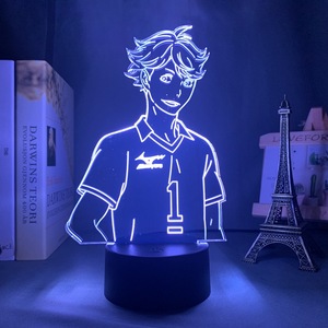 Vente en gros personnalisée <span class=keywords><strong>Haikyuu</strong></span> Hinata Tobio <span class=keywords><strong>Kageyama</strong></span> Shoyo Sugawara Koushi DIY 3D LED lampe de poche acrylique Anime veilleuse - Product Image 5