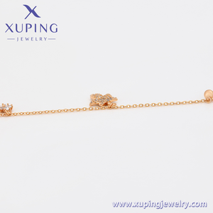 XUPING Fabricantes de joyería Venta al por mayor Señoras Moda Chapado en oro Cobre Joyería Brazaletes Pulseras para mujeres - Product Image 5