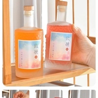 Nouvelle bouteille de vin en verre blanc cristallin, transparente, vide, de type « One Jin », pour le stockage de boissons (type Bayberry Split)