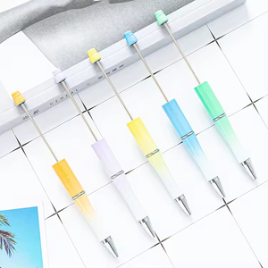 Stylo créatif promotionnel à perles, stylo DIY scolaire, stylo à bille en plastique à perles, stylo promotionnel DIY - Product Image 5