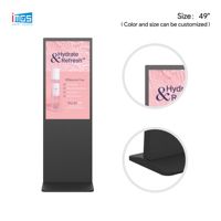 Écran d'affichage numérique LCD sur pied de 43/65 pouces avec système Android pour les publicités dans les magasins de détail et les halls de centres commerciaux